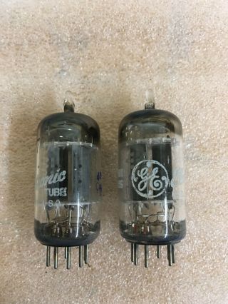 Ge 7025 Long Plate Low Noise 12ax7 Preamp Tube Pair