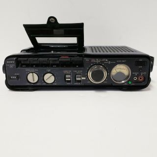 Sony Tcm - 5000ev Three Head Cassette Recorder & Leather Case