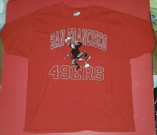 San Fransisco 49ers Vintage 1994 Champion T - Shirt Adult Xxl Red Nfl