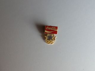 1984 Los Angeles Coca - Cola Olympic Sponsor Pin