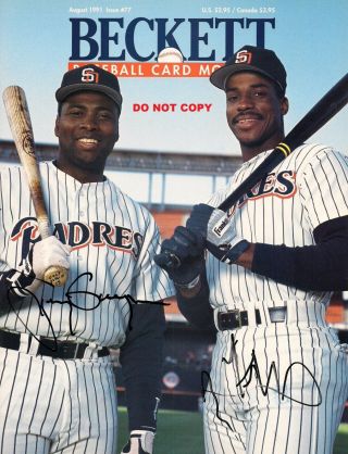 Tony Gwynn Fred Mcgriff 8x10 Authentic Signed Autograph Reprint Photo Rp