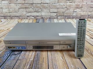 Sony Slv - N750 Stereo Vcr Vhs Hi - Fi Player Recorder With Remote