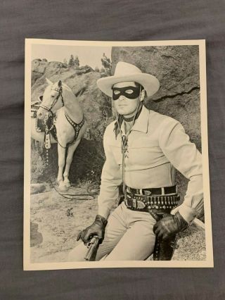 Clayton Moore - The Lone Ranger - Vintage B/w - 8 X 10 Photo