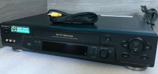 Sony Slv - N71 Vcr 4 - Head Video Cassette Recorder Vhs Player Hifi