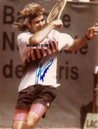 Andre Agassi 8x10 Authentic In Person Signed Autograph Reprint Photo Picture Rp