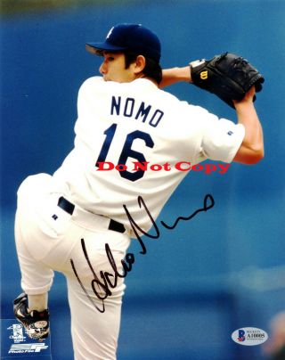 Hideo Nomo Autographed Signed 8x10 Photo Los Angeles Dodgers