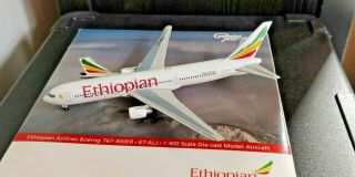 Ethiopian Airlines Boeing 767 - 300 Et - Alj Aircraft Model 1:400 Scale Gemini Jets