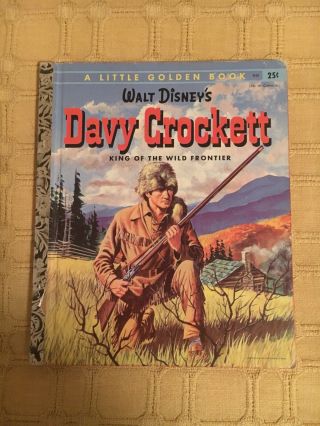 Vintage A Little Golden Book Walt Disney’s Davy Crockett 1955