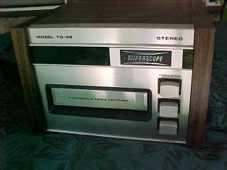 Vintage Sony 8 Track Stereo Player.  Model Td - 28.