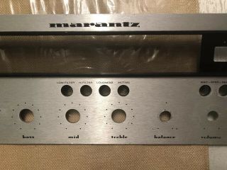 Marantz 2230 Receiver Front Panel Faceplate,  Silver,  Includes Dial Insert, 3