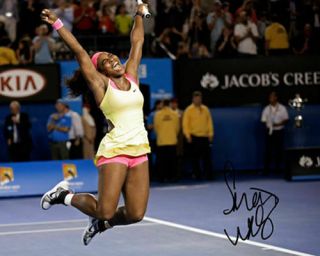 Serena Williams Grand Slam Winner Signed Tennis Photo Auto Reprint