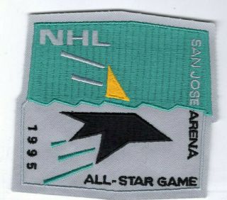 1995 Nhl All Star Game Jersey Patch San Jose Game That Never Took Place