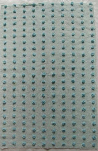 Morgan Jones Vintage Blue Pop Chenille Bedspread Fabric,  12 " X 18 "