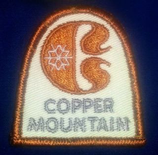 Copper Mountain Patch Vintage 70s Ski Patch Colorado Ski Patch Sew On 2 - 3/16 "