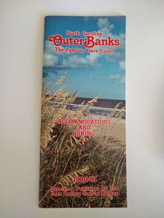 1980 Outer Banks North Carolina Directory Brochure
