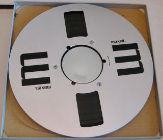 Maxell Udxl - 50 - 120b 10.  5 " Full Reel Of Tape On 1/4 " Nab Hub Metal Reel & Box Ex