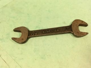 Vintage Spanner,  King Dick 1/4w 5/16w British Made,  Classic Motorcycle/car Tool