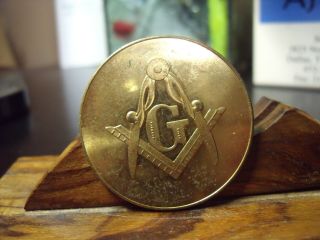 1968 Iowa City Lodge No.  4 125 Year Celebration Masonic Lodge Medal,  Iowa