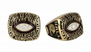 1997 - 98 10k Gold Texas A&m Ucla College Football Cotton Bowl Championship Ring