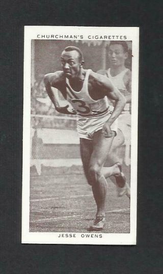 80 Yr Old Jesse Owens Vintage 1930s Card Sport Legend Olympics 1936