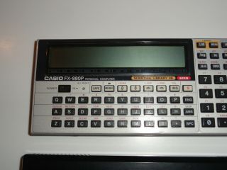 Casio calculator fx - 880 p personal computer WITH rp - 33 - 32kb ram memory NO 2