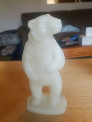 Vintage White Polar Bear Mold A Rama Figurine Brookfield Zoo
