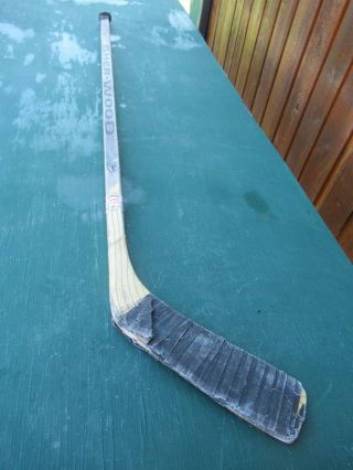 Vintage Wooden 52 " Long Hockey Stick Sher - Wood