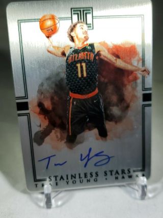 Trae Young 2018 - 19 Impeccable Stainless Stars Rc Auto Metal 1/99 No Refunds