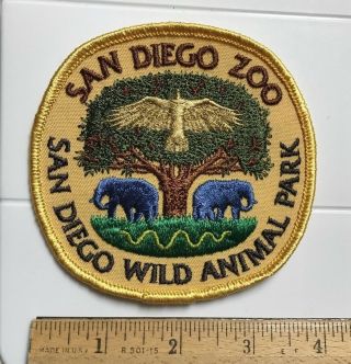 San Diego Zoo Wild Animal Park California Ca Souvenir Embroidered Patch Badge