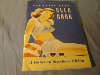 Vintage Atlantic City Blue Book A Guide To Seashore Living Booklet Great Old Ads