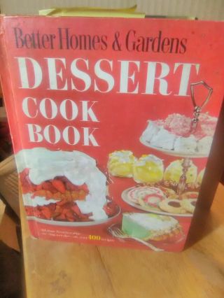 Book Vintage Better Homes & Gardens Dessert Cook Book Recipes 1960