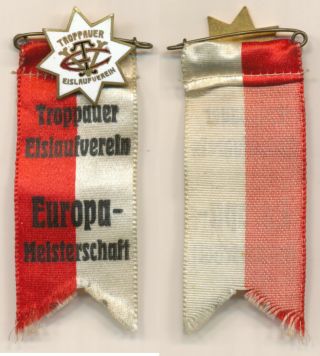 Badge European Figure Skating Championships 1928 Troppau Patinage Artistique