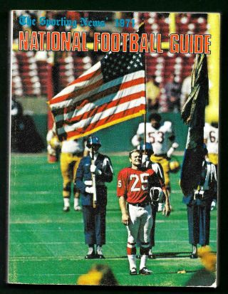 1971 Official The Sporting News National Football League Guide,