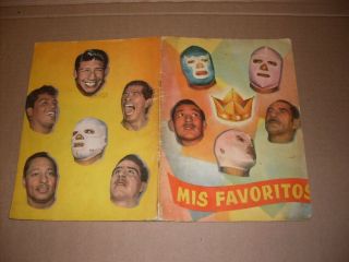 El Santo Blue Demon Tarzan Lopez Black Shadow Mexican Wrestling Album 1952