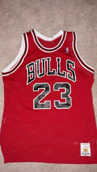 Vintage Macgregor Sand Knit Exlusively For Chicago Bulls Size 46 Jordan Jersey