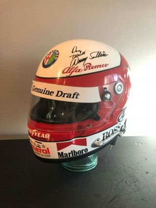 Danny Sullivan,  Hand Signed,  1991 Race Used/worn Alfa Romeo Indycar Arai Helmet,