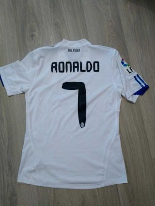 Real Madrid Home Jersey 2010 Ronaldo 7 Formotion Shirt Authentic Size L