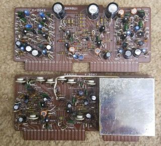 Sansui Qrx - 3500 Qs Synthesizer/decoder Blocks 1 & 2 F - 2047 And F - 2048