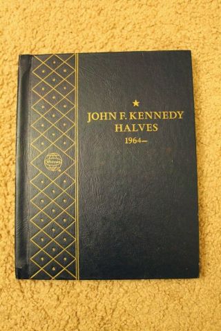 Vintage Whitman Kennedy Halves 1964 - (1982) Coin Folder Binder Book Album Half