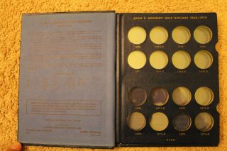 Vintage Whitman Kennedy Halves 1964 - (1982) Coin Folder Binder Book Album Half 3