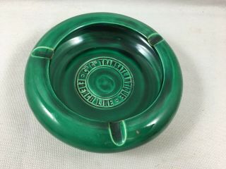 French Line Ss Normandie Ashtray Cgt Compagnie Transatlantique From France Green