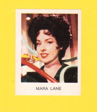 Mara Lane Vintage 1960s Movie Film Star Card From Spain