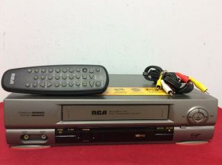 Rca Vr552 Vcr Video Cassette Recorder Vhs Player W/ Remote 4 Heads