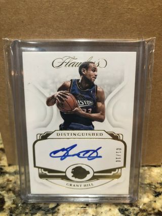 Grant Hill 2018 - 19 Panini Flawless Gold Auto 1/10 Distinguished Autograph 1/1?