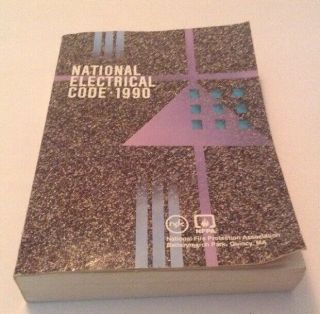 National Electrical Code 1990 Nfpa Vtg Paperback Book Isbn 0 - 87765 - 3615 Fr Ship