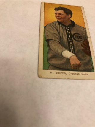 1909 - 11 T206 Mordecai Three Finger Brown Sweet Caporal 350 Subjects Chicago 3