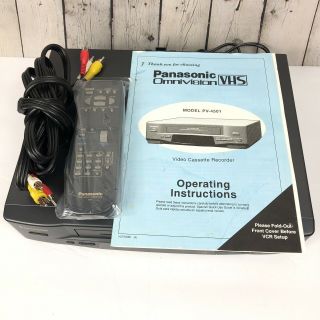 Panasonic Pv - 4501 Vcr Vhs Video Cassette Recorder 4 - Head Omnivision