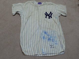 Frank Leja Game Worn Flannel Jersey 1955 York Yankees