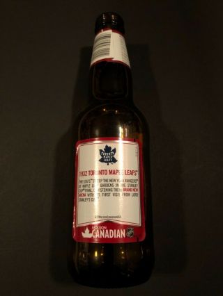 Toronto Maple Leafs Ed Molson Canadian Beer Bottle