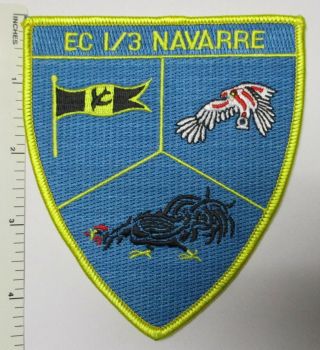 French Air Force Ec 1/3 Navarre Patch Vintage France Armee De L 